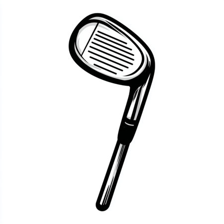Golf club isolated on a white background. Vector illustration for your designの写真素材