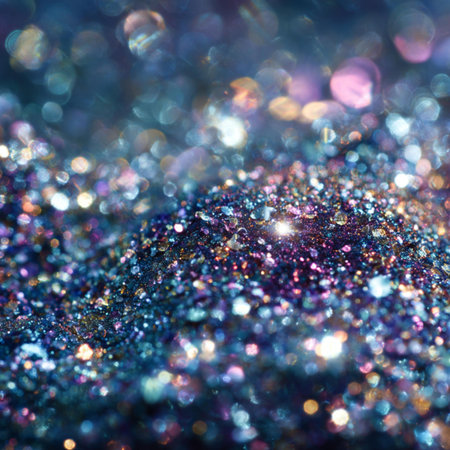 glitter vintage lights background. blue and purple. de-focused
