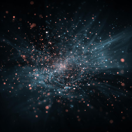 abstract space background with stars and nebula. 3d rendering