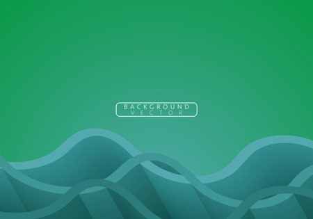 Paper cut style line wave pattern vector. Abstract template with geometric pattern.のイラスト素材