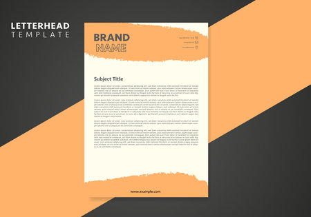 Clean and Corporate Letterhead Template. Creative letterhead template design. Vector Letterhead.のイラスト素材