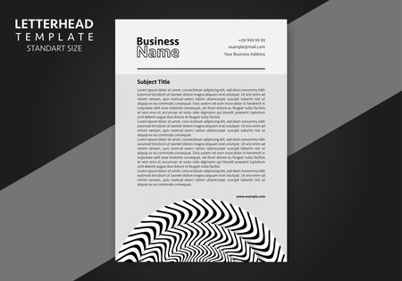 Corporate Business Letterhead, Elegant and minimalist style letterhead template design full Vector.のイラスト素材