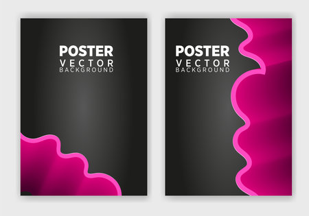 Vector abstract graphic design Poster . Vector vertical poster template, abstract design.のイラスト素材