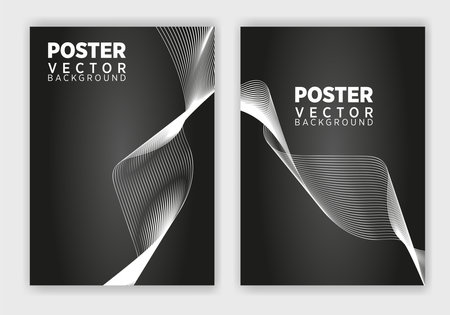 Vector abstract graphic design Poster . Vector vertical poster template, abstract design.のイラスト素材