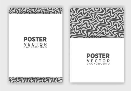 Vector abstract graphic design Poster . Vector vertical poster template, abstract design.のイラスト素材
