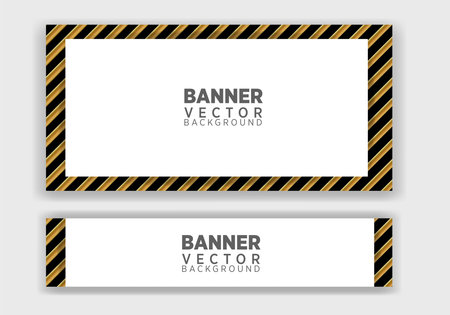 Vector abstract graphic design Banner. Vector horizontal banner template, abstract design.のイラスト素材