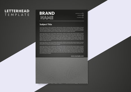 Corporate Business Letterhead, Elegant and minimalist style letterhead template design full Vector.のイラスト素材