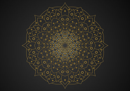 Luxury mandala background with golden arabesque pattern Arabic Islamic east style. Ramadan Style Decorative mandala. Mandala for printのイラスト素材