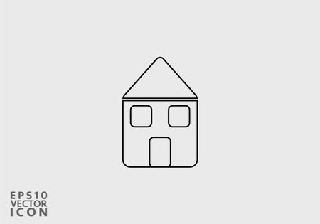 House Line icon for business website,apps, and many moreのイラスト素材