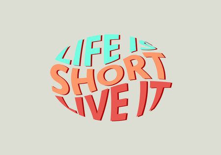 Beautiful tropical illustration with trendy lettering. Cute hand drawn summer prints. Perfect for stickers, labels, tshirts, banner, tags. Vector isolated phrases and quotes.のイラスト素材