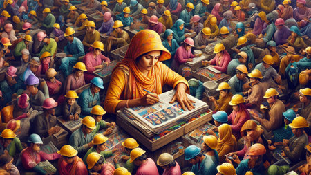 Images created for May 1 Labor Day. May 1 Labor Day celebration visual. Labor day.の素材