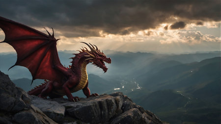 Inferno Dragon Unleashed | Volcanic Rage in the Mountainsの素材