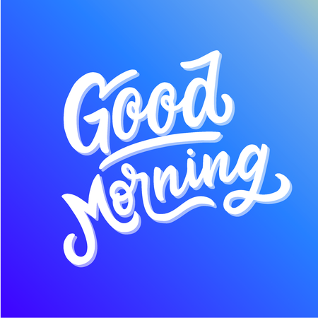 Inspirational motivation quote good morningのイラスト素材