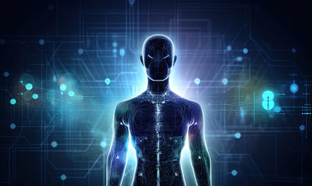 Concept of artificial intelligence for industrial revolution and automation manufacturing processの素材