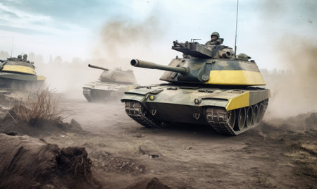 Russia accused of military intervention in Ukraine war crisis Creating using generative AI toolsの素材