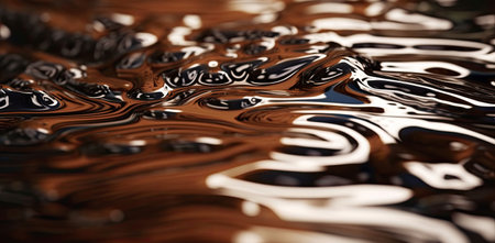 A close-up of liquid metal splashing and bubbling Creating using generative AI toolsの素材