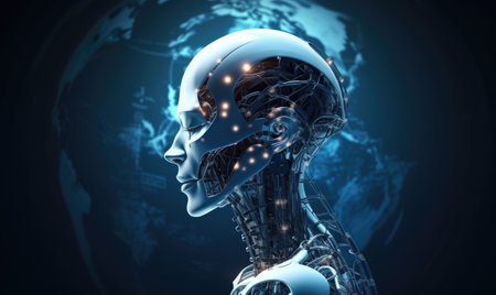 The future of warfare will be fought with advanced robots Creating using generative AI toolsの素材