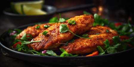 Try this spicy tilapia fillet recipe for a flavor explosion Creating using generative AI toolsの素材