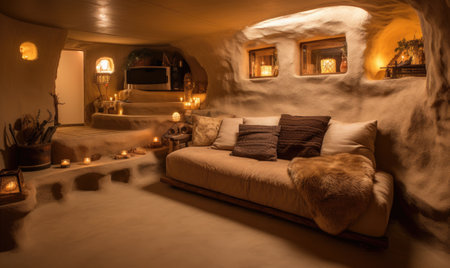 A room that has a couch in itの素材