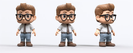 The simplicity of a white background allows a cartoon figurine to take center stage, showing its unique personality and charm. design designの素材