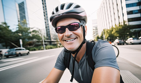 The Urban Cyclist: Exploring the Cityscape on Two Wheelsの素材