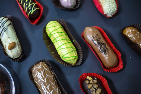 A table filled with a wide variety of delectable desserts, ranging from cakes to pastries, presented beautifully.の写真素材