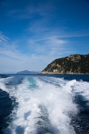 Cinque Terre, a famous coastal landscape at Liguria, Italy.の写真素材