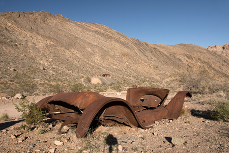 The Titus Canyon Road is a well known Back Country Road in the Death Valley National Park.の写真素材