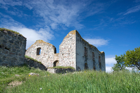 Brahehus Castle is situated outside Graenna in Joenkoeping County in the province of Smaland, Sweden.の写真素材