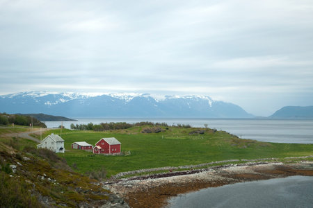 Photo of a fjord landscape in North Norway.