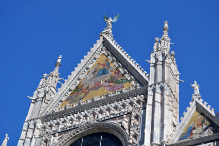 Siena is s city in the Italian region of Tuscany.の写真素材