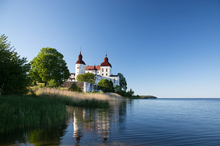 Laeckoe Castle is a medieval castle in Sweden and is located on the shores of Vaenern, the largest lake in Sweden.のeditorial素材