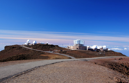 The Mauna Kea Observatories are used for scientific research across the electromagnetic spectrum from visible light to radio, and comprise the largest such facility in the worldのeditorial素材