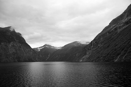 The Geiranger Fjord is a fjord in the Sunnmore region of More og Romsdal county, Norway.の写真素材