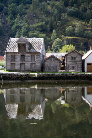 Laerdal is a comune in Norway in the province Sogn og Fjordane. の写真素材