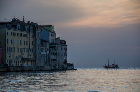 Rovinj is a city in Croatia situated on the north Adriatic Sea, Croatia.の写真素材