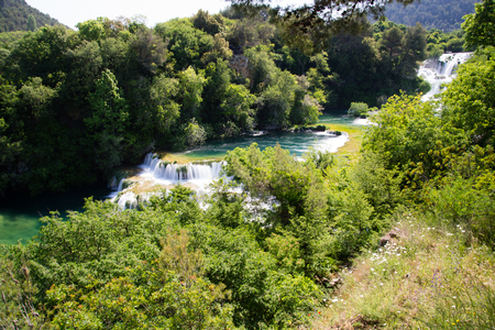 Krka National Park is one of the national parks  in Dalmatia, Croatia.の写真素材