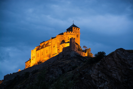 Tourbillon Castle is a castle in Sion in the canton of Valais in Switzerland.のeditorial素材