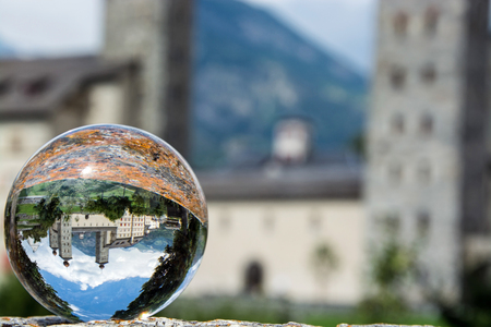 The Stockalper Palace is a castle build between 1651 and 1671 in Brig-Glis, Switzerland.のeditorial素材