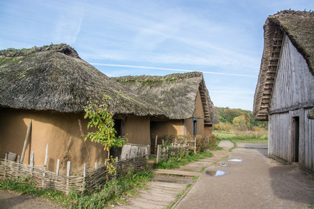 Hedeby was an important Danish Viking Age trading settlement near the southern end of the Jutland Peninsula, now in the Schleswig-Flensburg district of Schleswig-Holstein, Germany.の写真素材