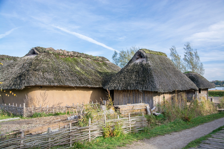 Hedeby was an important Danish Viking Age trading settlement near the southern end of the Jutland Peninsula, now in the Schleswig-Flensburg district of Schleswig-Holstein, Germany.の写真素材