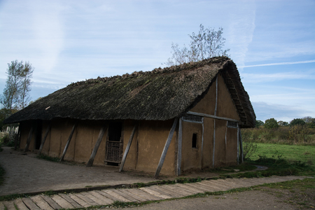 Hedeby was an important Danish Viking Age trading settlement near the southern end of the Jutland Peninsula, now in the Schleswig-Flensburg district of Schleswig-Holstein, Germany.の写真素材