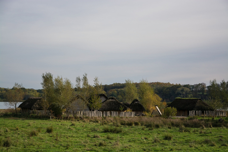 Hedeby was an important Danish Viking Age trading settlement near the southern end of the Jutland Peninsula, now in the Schleswig-Flensburg district of Schleswig-Holstein, Germany.の写真素材