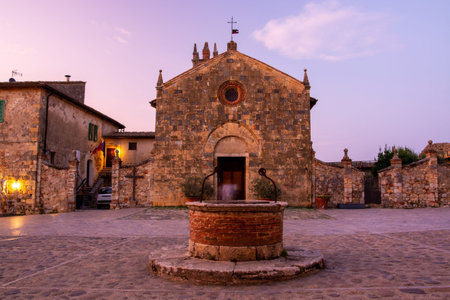 Monteriggioni is a medieval walled town, located on a natural hillock, built by the Sienese in...
