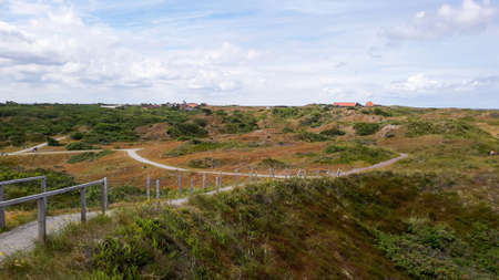 The North Sea spa Spiekeroog is one of the East Frisian islands in the Lower Saxony Wadden Sea and has an area of ââ18.25 square kilometers.の写真素材