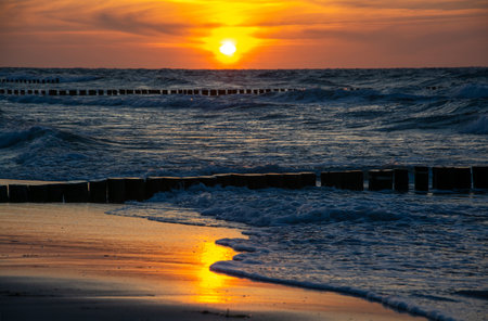 The Baltic Sea health resort of Zingst is located in the northwest of the district of Vorpommern-RÃ¼gen in Mecklenburg-West Pomerania, part of the state of West Pomerania.の写真素材