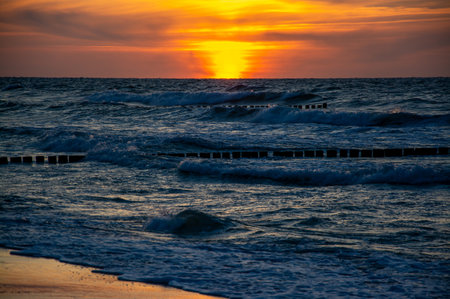 The Baltic Sea health resort of Zingst is located in the northwest of the district of Vorpommern-RÃ¼gen in Mecklenburg-West Pomerania, part of the state of West Pomerania.の写真素材