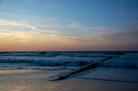 The Baltic Sea health resort of Zingst is located in the northwest of the district of Vorpommern-RÃ¼gen in Mecklenburg-West Pomerania, part of the state of West Pomerania.の写真素材