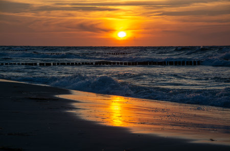 The Baltic Sea health resort of Zingst is located in the northwest of the district of Vorpommern-RÃ¼gen in Mecklenburg-West Pomerania, part of the state of West Pomerania.の写真素材