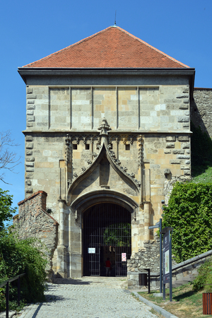 Sigismund gate as the eastern entrance to the castle fortress in the Slovak capital Bratislava - Slovakia.のeditorial素材